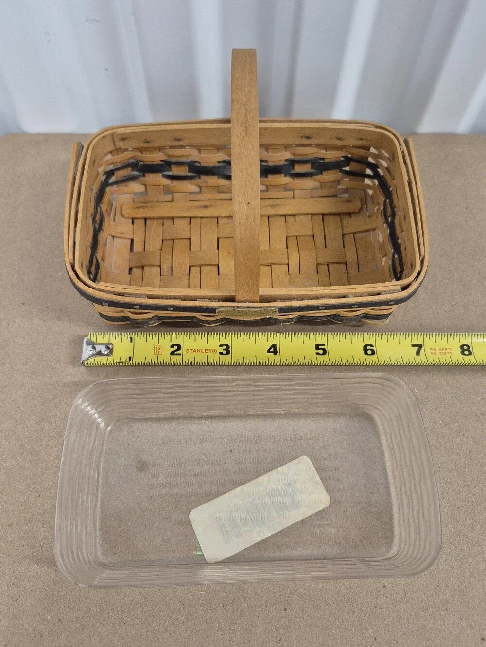 Longaberger J W Collection Miniature Edition Gathering Basket 2000 - 2001 Signed